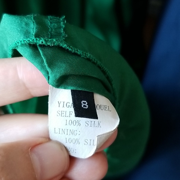 Yigal azrouel gem green satin gown - Picture 13 of 14